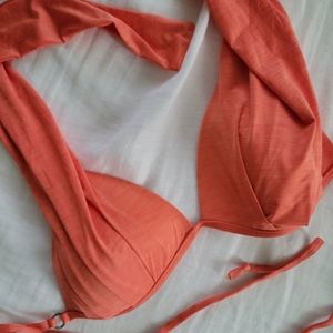 Hurley halter bikini top - reversible!